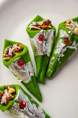 Kaju Gulkand Paan Mithai barfi - Indian sweet or dessert served in a plate