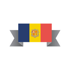 Illustration of Andorra flag Template