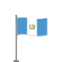 Illustration of Guatemala flag Template