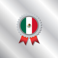 Illustration of Mexico flag Template