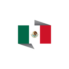 Illustration of Mexico flag Template