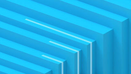 Abstract Background. Futuristic Creative and Business concept for success and different goals concept on blue. Development, protection, Internet, Blue, cyber Space, banner, website -3d Rendering