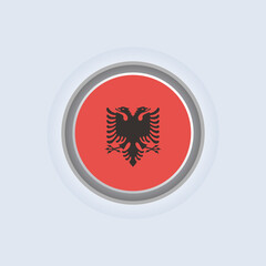 Illustration of Albania flag Template