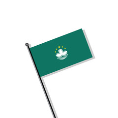 Illustration of Macau flag Template