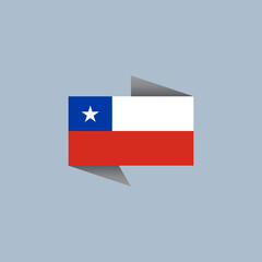 Illustration of Chile flag Template