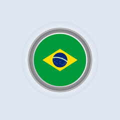 Illustration of Brazil flag Template