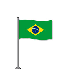 Illustration of Brazil flag Template