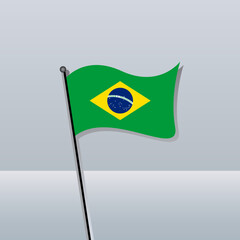 Illustration of Brazil flag Template