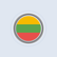 Obraz premium Illustration of Lithuania flag Template
