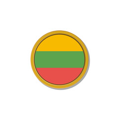 Illustration of Lithuania flag Template