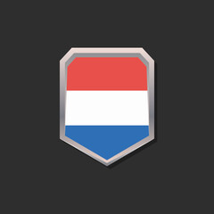 Illustration of Luxembourg flag Template