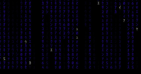 Fototapeta premium matrix rain code