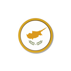 Illustration of Cyprus flag Template
