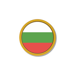 Illustration of Bulgaria flag Template