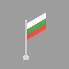 Illustration of Bulgaria flag Template