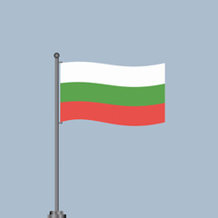 Illustration of Bulgaria flag Template