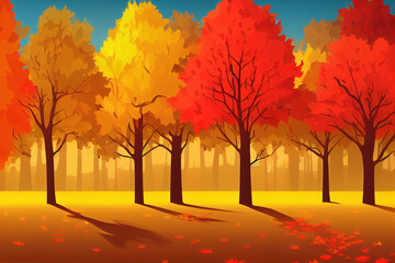 Naklejka na ściany i meble Autumn leave white background copy space digital 3D illustration