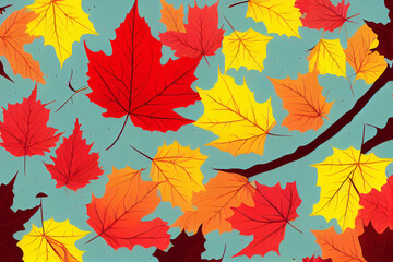 Fototapeta na wymiar Autumn leave white background copy space digital 3D illustration