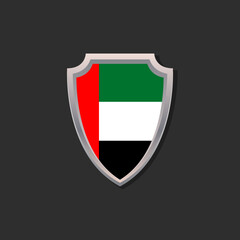 Illustration of Arab Emirates flag Template