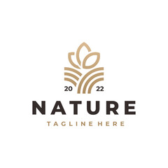 Natural logo on white background