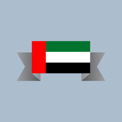 Illustration of Arab Emirates flag Template