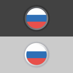 Illustration of Russia flag Template