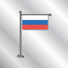 Illustration of Russia flag Template