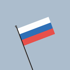 Illustration of Russia flag Template