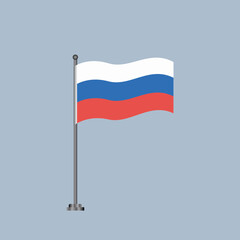 Illustration of Russia flag Template