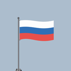 Illustration of Russia flag Template