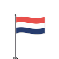 Illustration of Netherlands flag Template