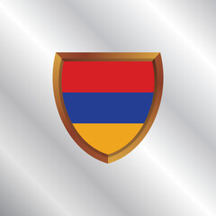 Illustration of Armenia flag Template