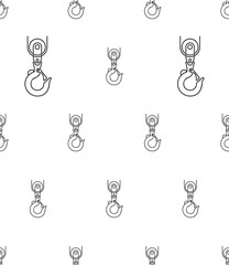 Crane Hook Icon Seamless Pattern M_2210002
