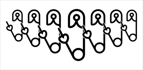 Diaper Pin Icon M_2210001