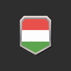 Illustration of Hungary flag Template