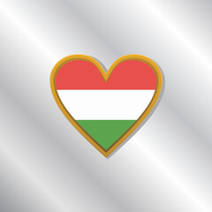 Illustration of Hungary flag Template