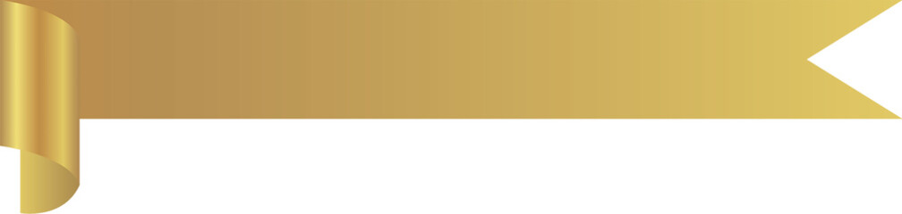 Fototapeta premium Gold Ribbon Label Tag Illustration