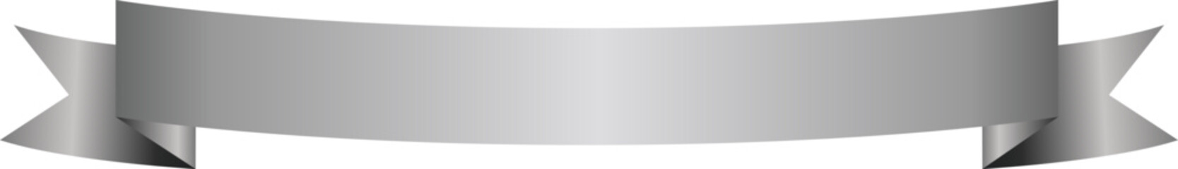 Silver Ribbon Label Tag Illustration