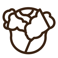 cabbage cruciferous food vegetable icon