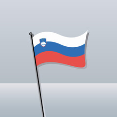 Illustration of Slovenia flag Template