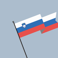 Illustration of Slovenia flag Template