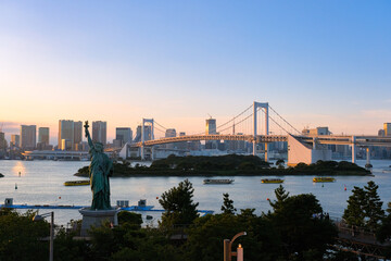 Obraz premium 東京都 夕暮れのお台場