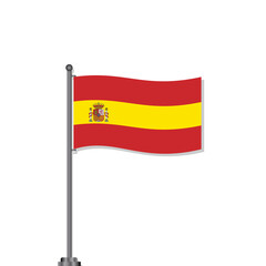 Illustration of Spain flag Template