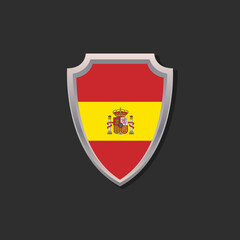 Illustration of Spain flag Template