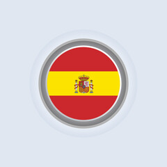 Obraz premium Illustration of Spain flag Template