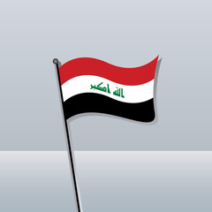 Illustration of Iraq flag Template