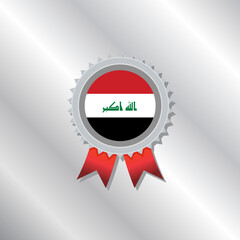 Illustration of Iraq flag Template