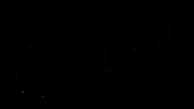 Old TV Screen Effect Analog Vintage Black Background Loop