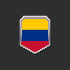 Illustration of Colombia flag Template