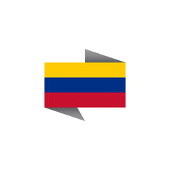 Illustration of Colombia flag Template